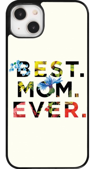 Coque iPhone 14 Plus - Mom 2023 best Mom ever flowers