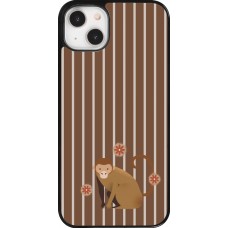 iPhone 14 Plus Case Hülle - Monkey with stripes