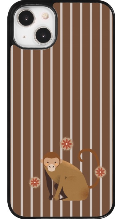 iPhone 14 Plus Case Hülle - Monkey with stripes