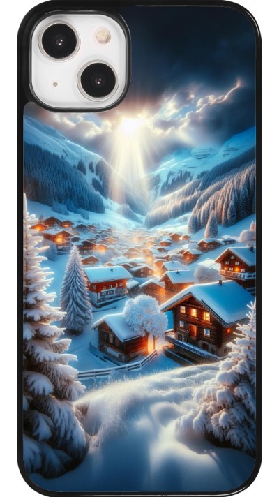 Coque iPhone 14 Plus - Mont Neige Lumière