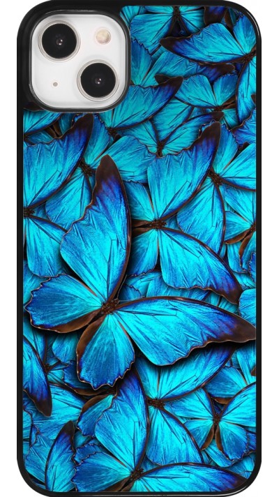 Coque iPhone 14 Plus - Papillon bleu