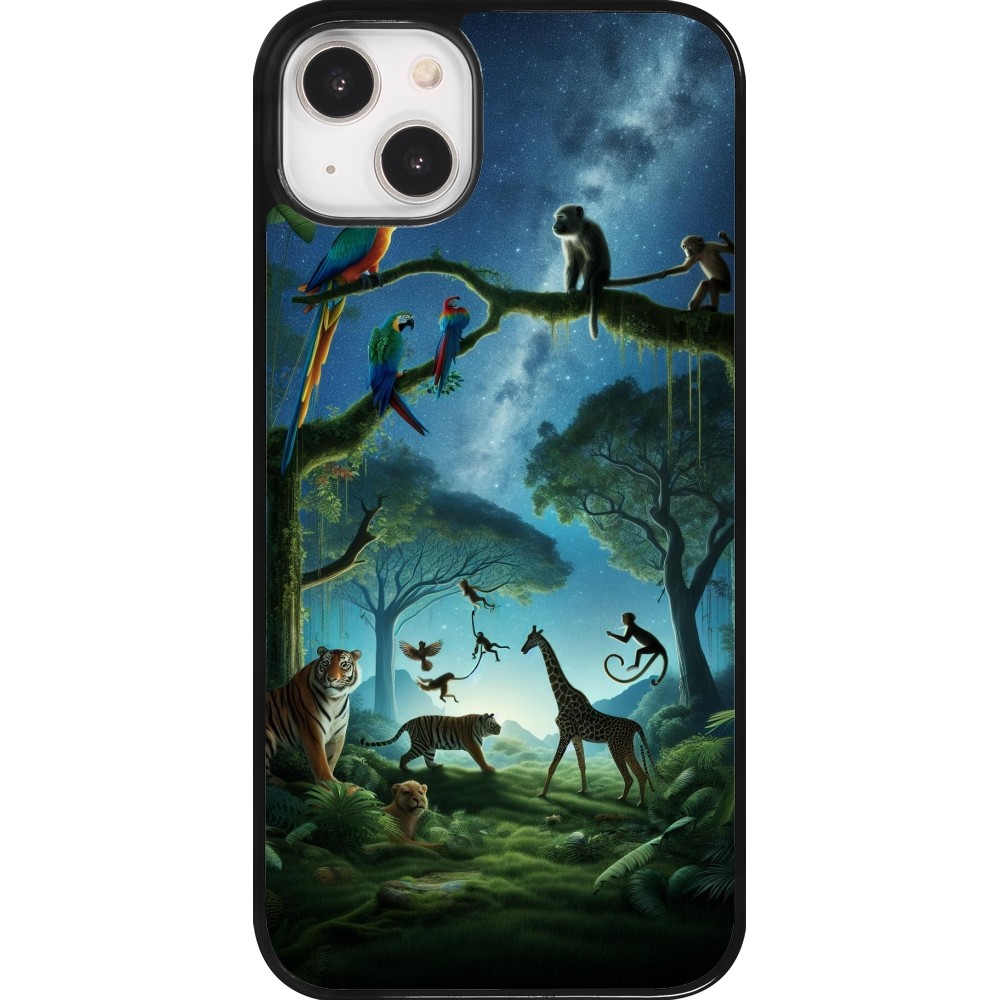 iPhone 14 Plus Case Hülle - Paradies der exotischen Tiere