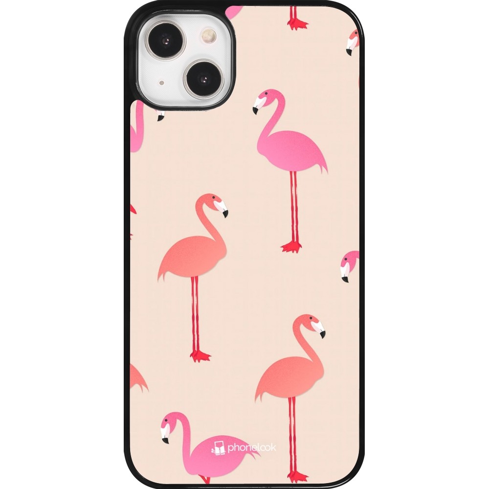 iPhone 14 Plus Case Hülle - Pink Flamingos Pattern