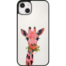 iPhone 14 Plus Case Hülle - Pink Girafe Paint