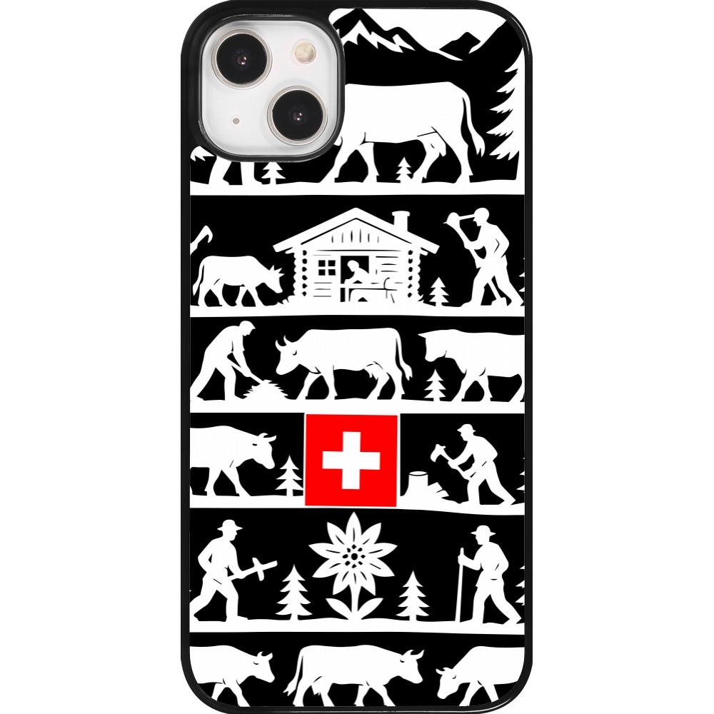 Coque iPhone 14 Plus - Poya Suisse 1 noir