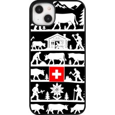 Coque iPhone 14 Plus - Poya Suisse 1 noir