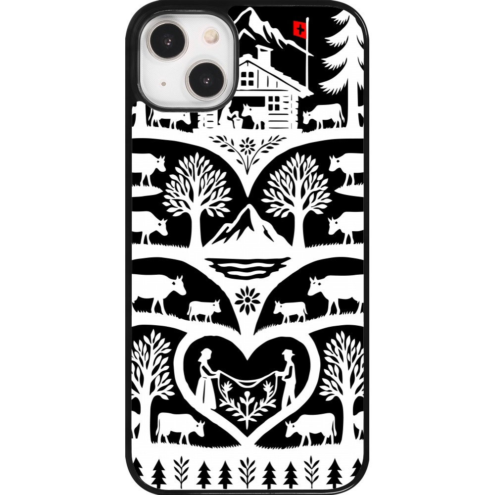 Coque iPhone 14 Plus - Poya Suisse 2 noir