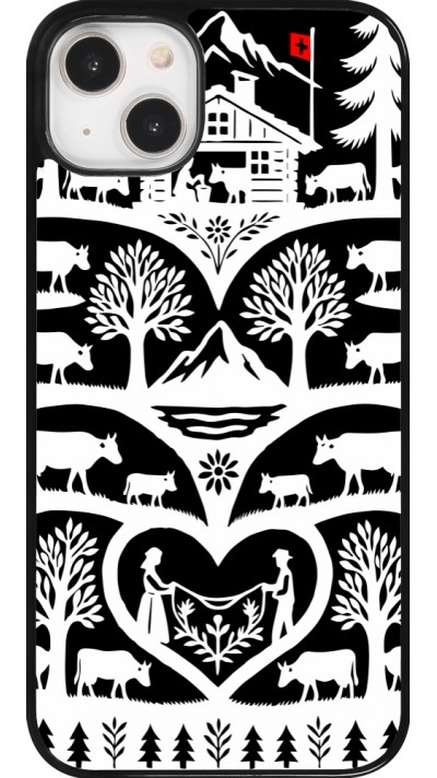 Coque iPhone 14 Plus - Poya Suisse 2 noir