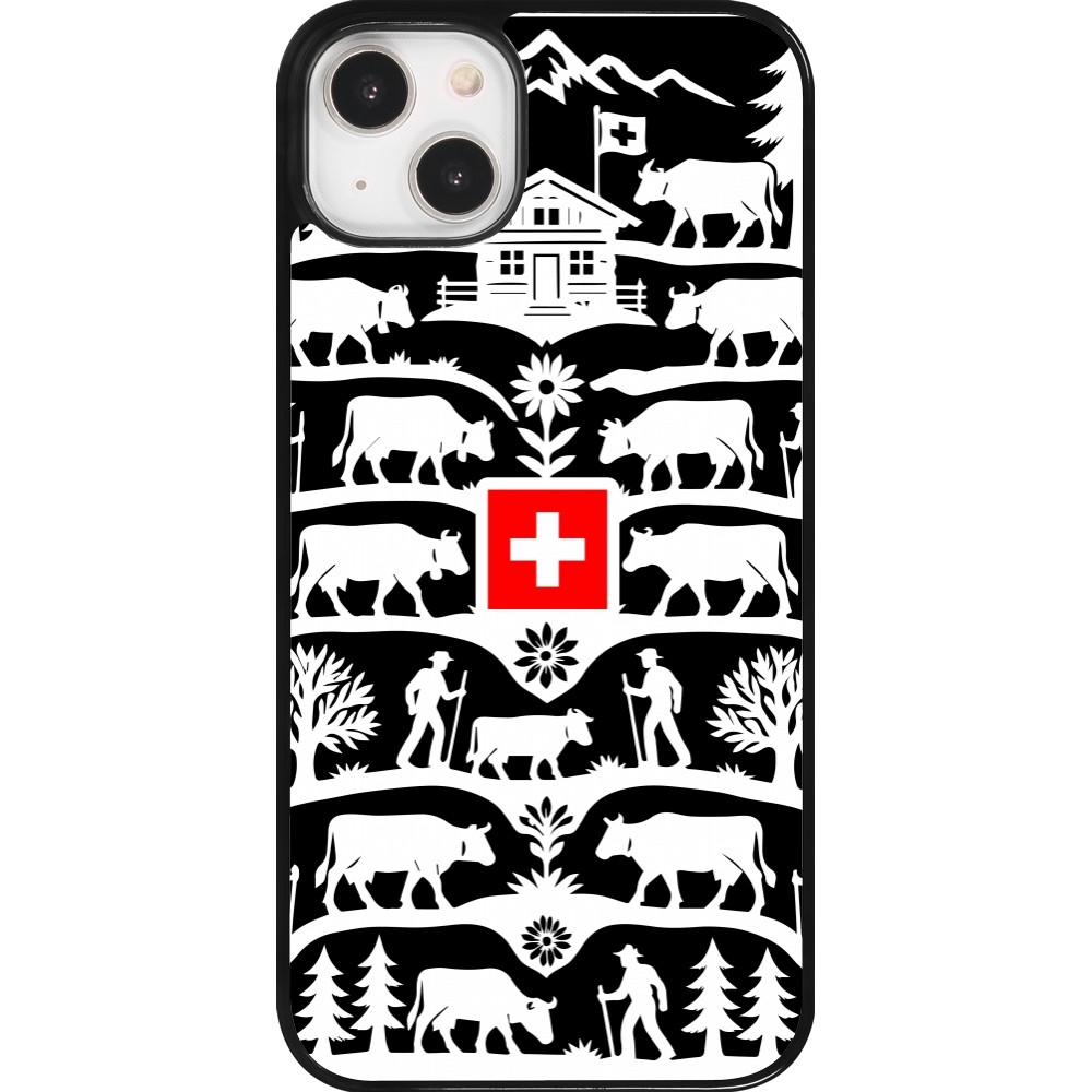 Coque iPhone 14 Plus - Poya Suisse 3 noir
