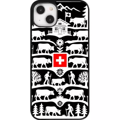 Coque iPhone 14 Plus - Poya Suisse 3 noir
