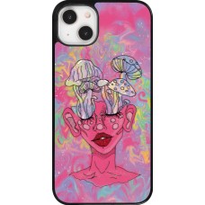 iPhone 14 Plus Case Hülle - Psychedelic pink mushroom
