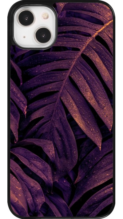 iPhone 14 Plus Case Hülle - Purple Light Leaves