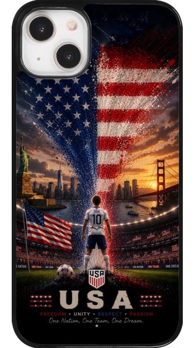 iPhone 14 Plus Case Hülle - Fussball Vereinigten Staaten splash 2026
