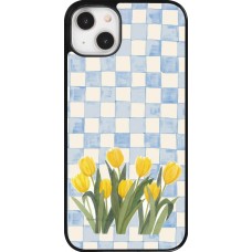 iPhone 14 Plus Case Hülle - Blue vichy tulips Spring 2026