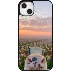 iPhone 14 Plus Case Hülle - Cow with tulips Spring 2026
