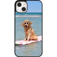 Coque iPhone 14 Plus - Summer Dog on Paddle