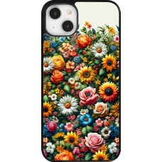 iPhone 14 Plus Case Hülle - Sommer Blumenmuster