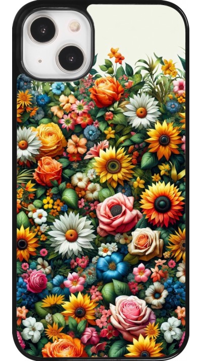 iPhone 14 Plus Case Hülle - Sommer Blumenmuster