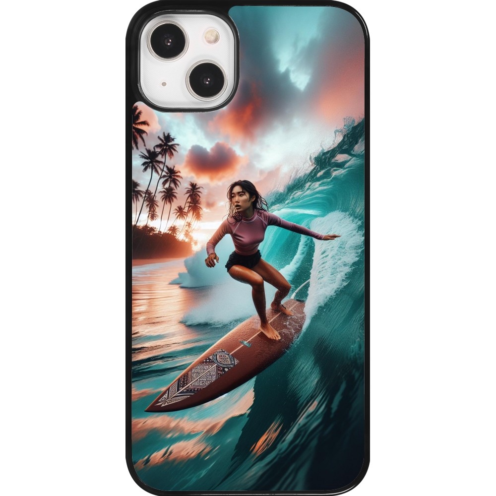 iPhone 14 Plus Case Hülle - Surferin aus Bali