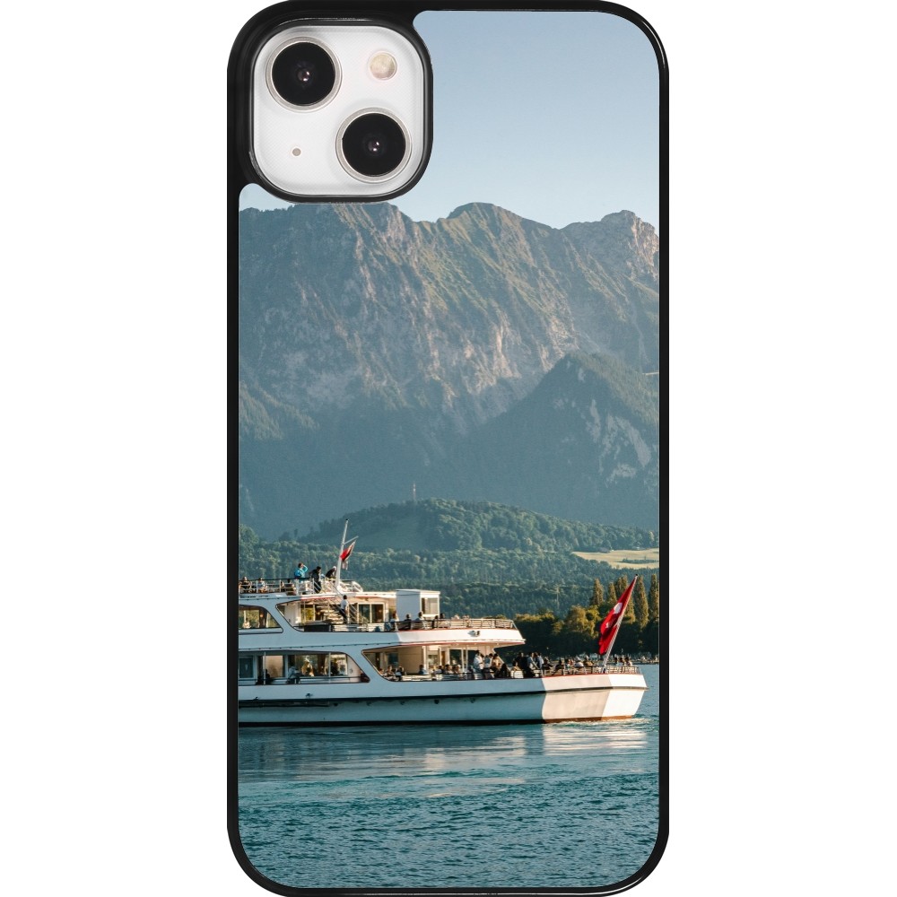 iPhone 14 Plus Case Hülle -  Nationalfeiertag Schweiz Bateau Leman