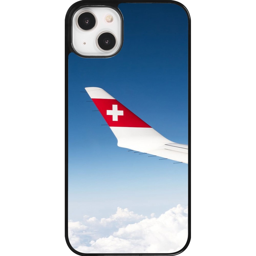 iPhone 14 Plus Case Hülle -  Schweizer Nationalfeiertag Sky Swiss Flag