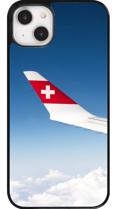 iPhone 14 Plus Case Hülle -  Schweizer Nationalfeiertag Sky Swiss Flag
