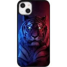 Coque iPhone 14 Plus - Tiger Blue Red