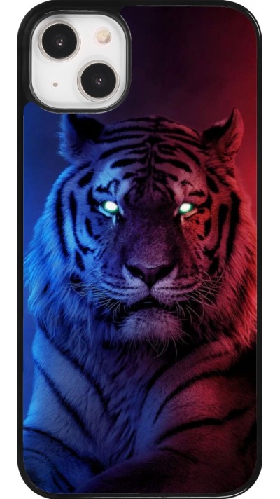 Coque iPhone 14 Plus - Tiger Blue Red
