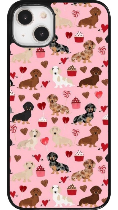 iPhone 14 Plus Case Hülle - Valentine 2024 puppy love