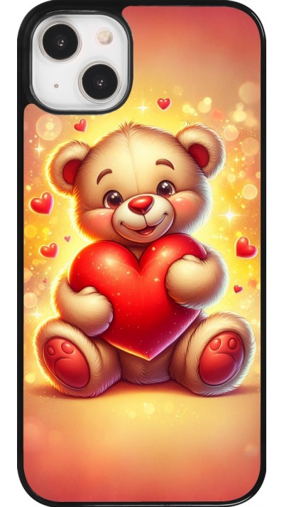 Coque iPhone 14 Plus - Valentine 2024 Teddy love