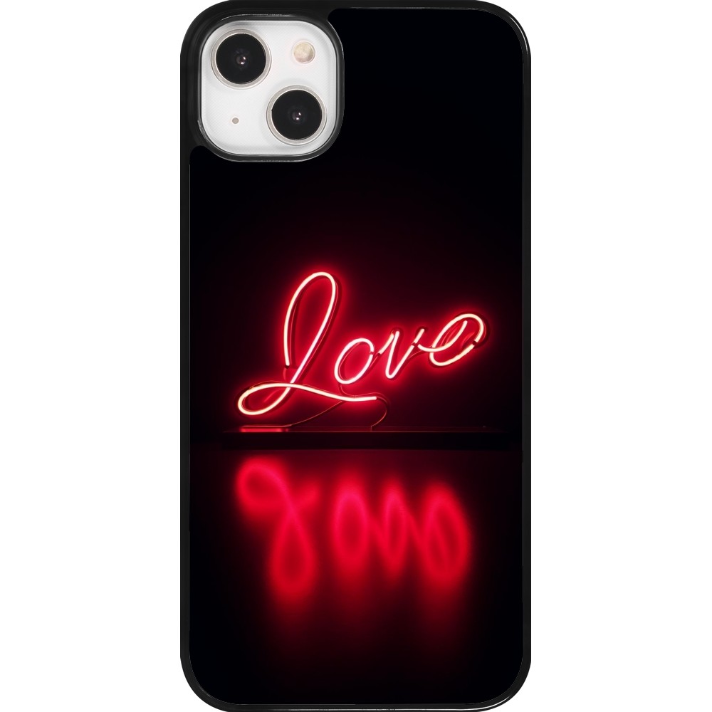 iPhone 14 Plus Case Hülle - Valentine 2025 Neon Liebe