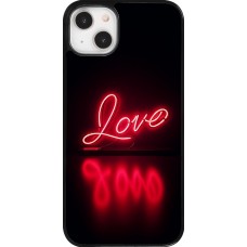 iPhone 14 Plus Case Hülle - Valentine 2025 Neon Liebe