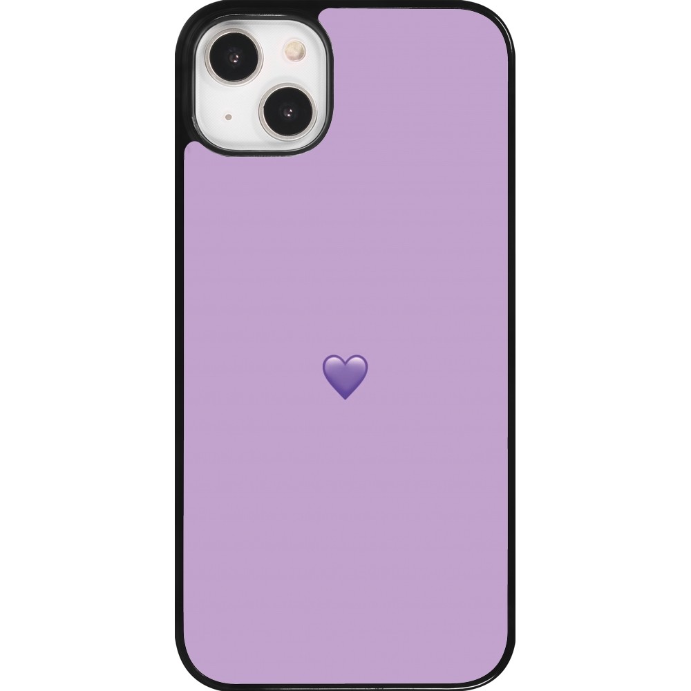 Coque iPhone 14 Plus - Valentine 2023 purpule single heart