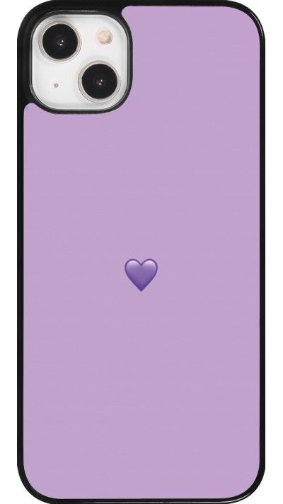 Coque iPhone 14 Plus - Valentine 2023 purpule single heart