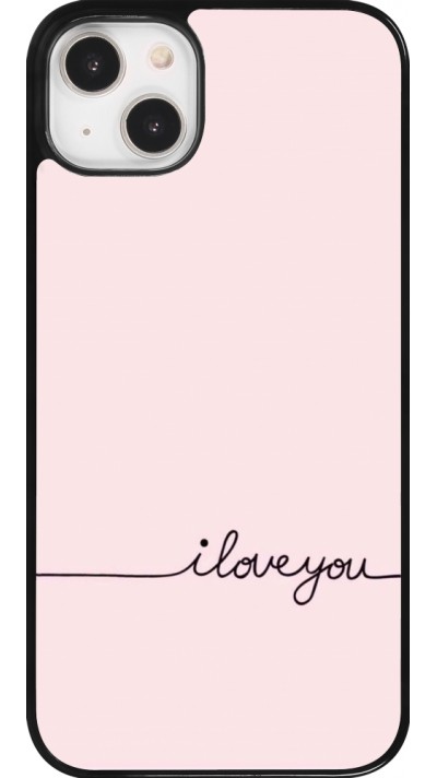 iPhone 14 Plus Case Hülle - Valentine 2023 i love you writing