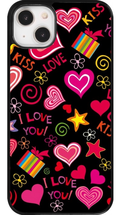 iPhone 14 Plus Case Hülle - Valentine 2023 love symbols