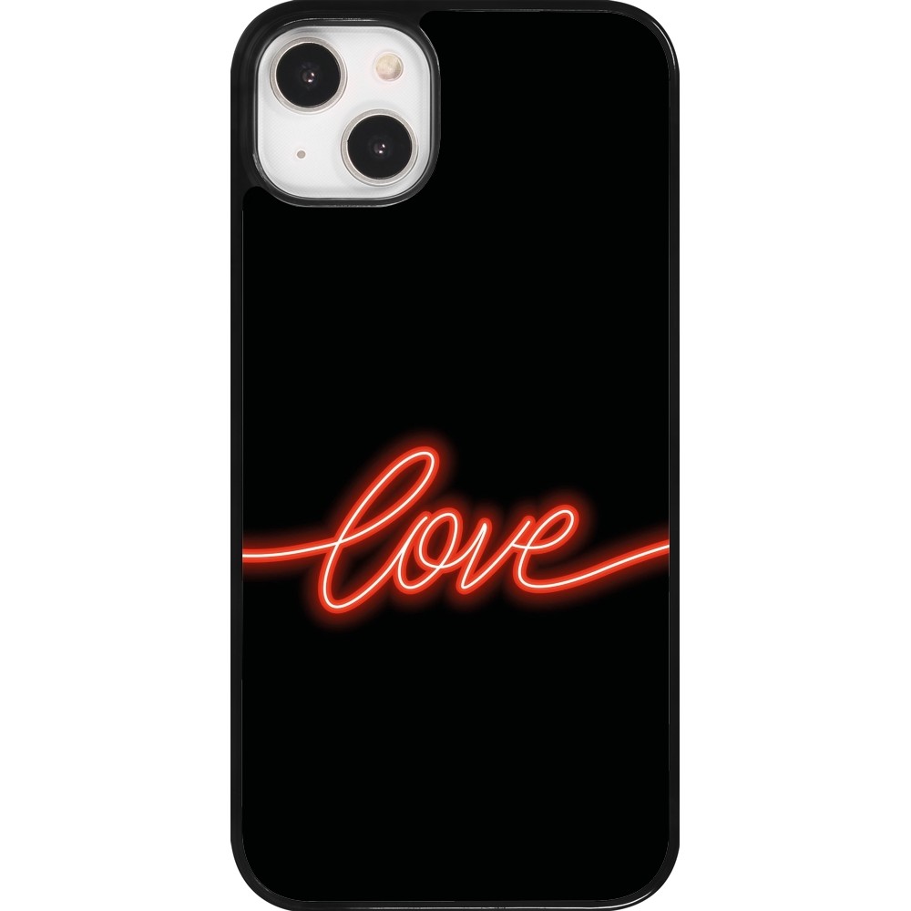 iPhone 14 Plus Case Hülle - Valentine 2023 neon love