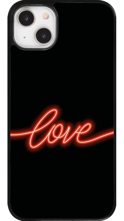 Coque iPhone 14 Plus - Valentine 2023 neon love