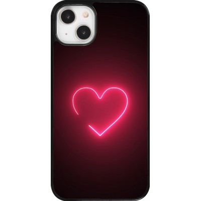 Coque iPhone 14 Plus - Valentine 2023 single neon heart