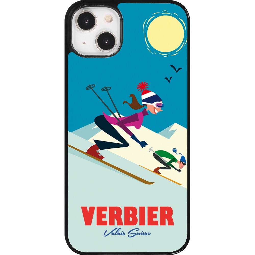Coque iPhone 14 Plus - Verbier Ski Downhill