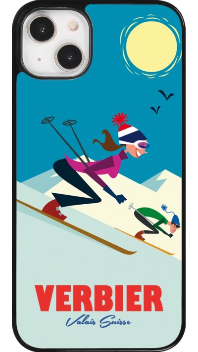 Coque iPhone 14 Plus - Verbier Ski Downhill