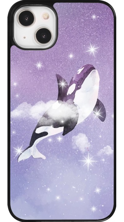 Coque iPhone 14 Plus - Whale in sparking stars