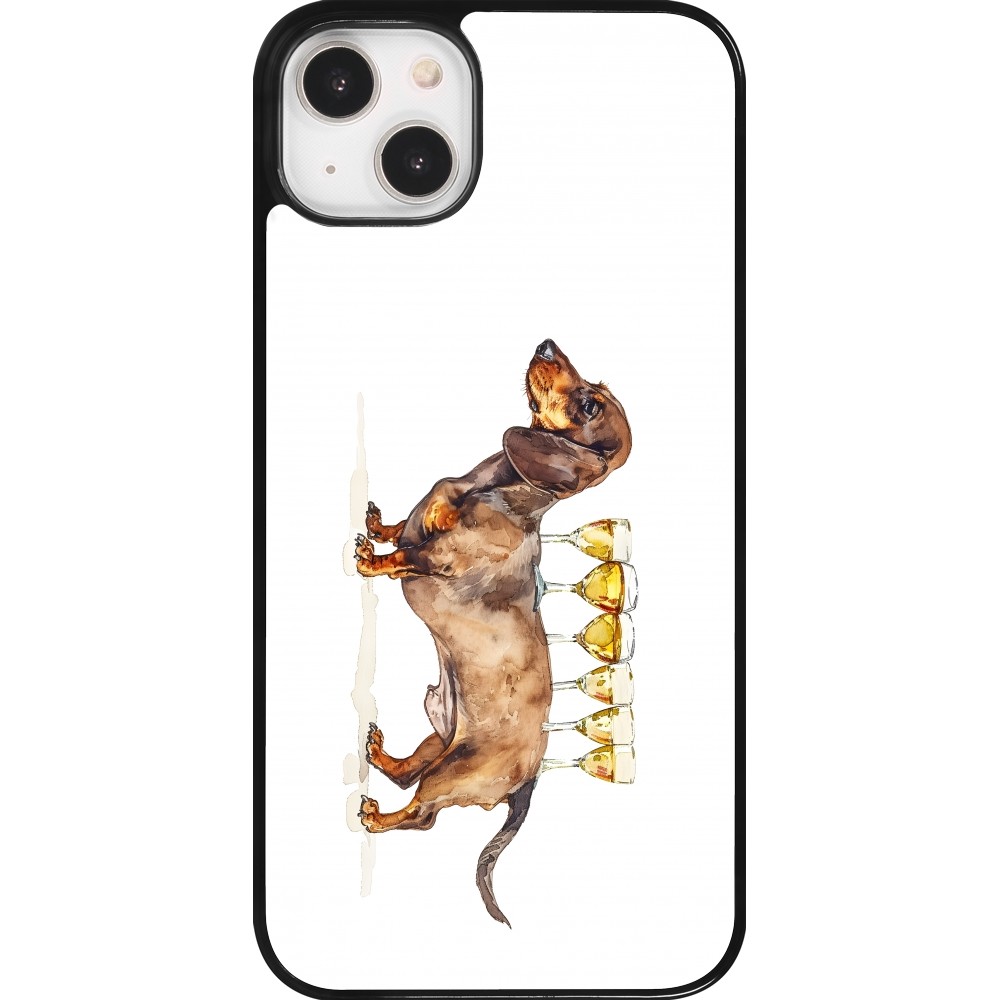 Coque iPhone 14 Plus - Wine Teckel
