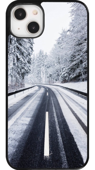 Coque iPhone 14 Plus - Winter 22 Snowy Road