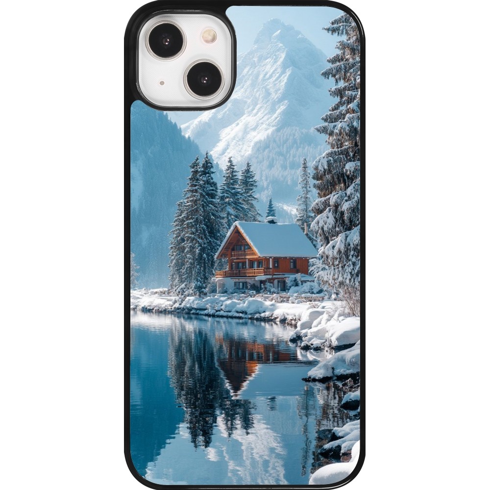 Coque iPhone 14 Plus - Winter 25 Winter house forest day
