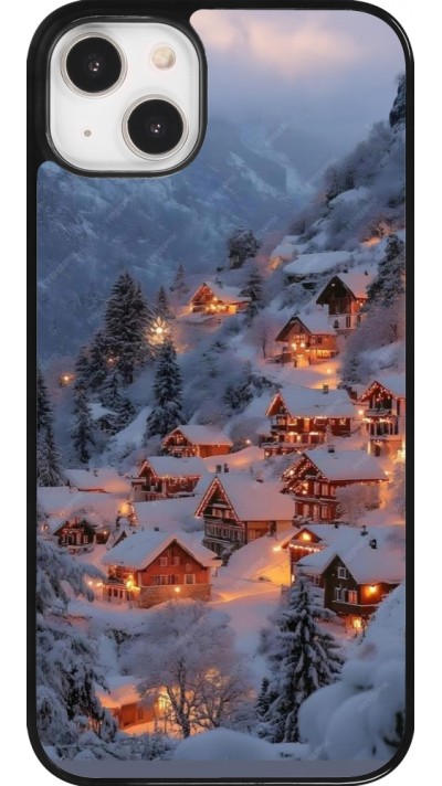 Coque iPhone 14 Plus - Winter 25 Winter snowy village