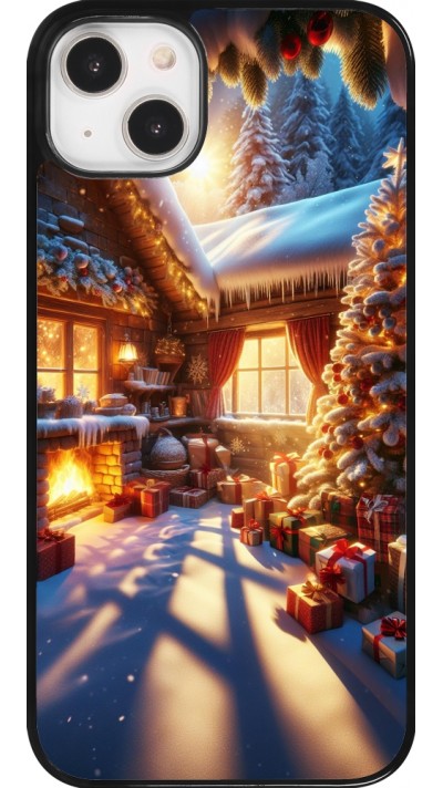 iPhone 14 Plus Case Hülle - Weihnachten Chalet Feerie