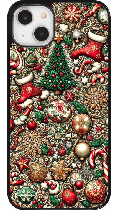 Coque iPhone 14 Plus - Noël 2023 micro pattern