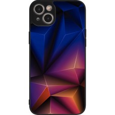 Coque iPhone 14 Plus - Silicone rigide noir Abstract Triangles 