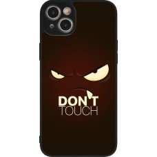 Coque iPhone 14 Plus - Silicone rigide noir Angry Dont Touch
